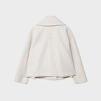 Chaqueta corta de lana con doble botonadura para mujer - Heidi