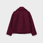 Chaqueta corta de lana con doble botonadura para mujer - Heidi