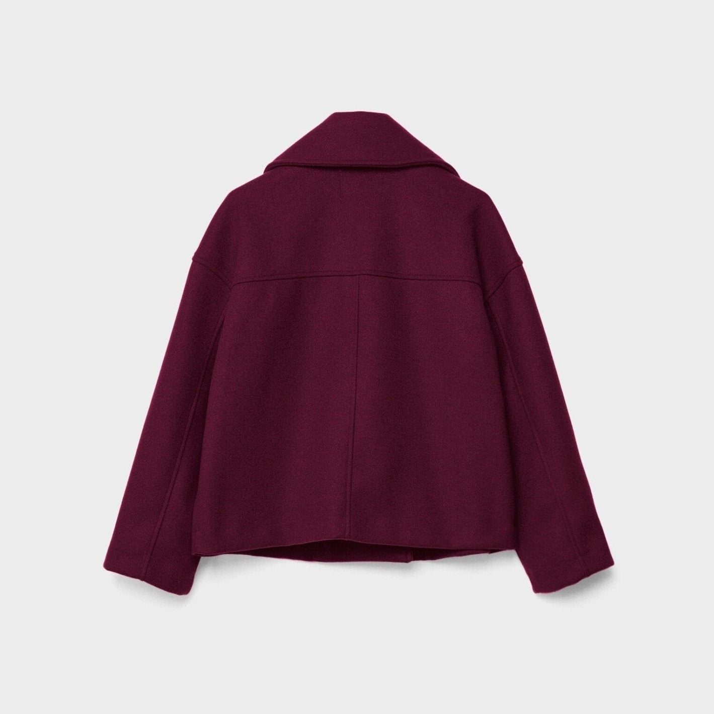 Chaqueta corta de lana con doble botonadura para mujer - Heidi