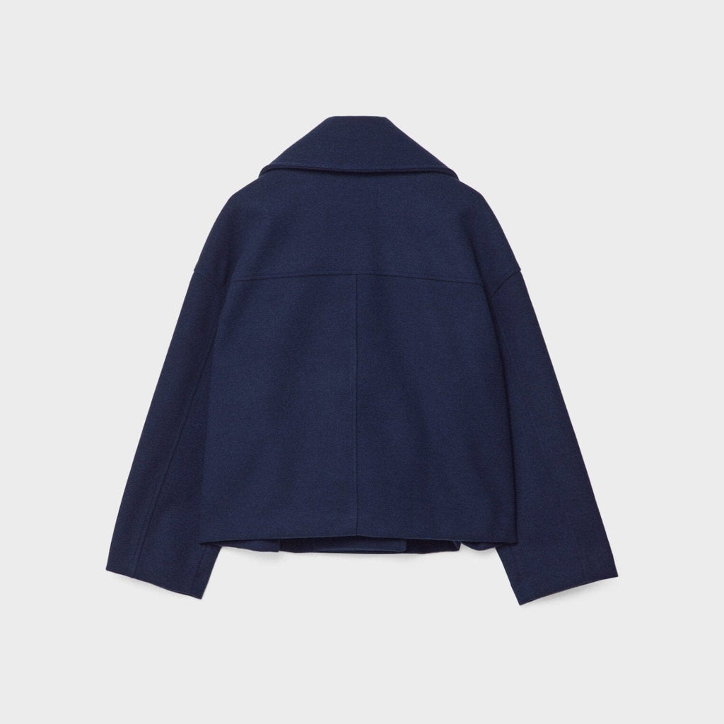 Chaqueta corta de lana con doble botonadura para mujer - Heidi