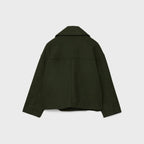 Chaqueta corta de lana con doble botonadura para mujer - Heidi