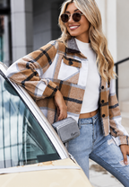 Chaqueta de cuadros con bolsillos - Nadorine