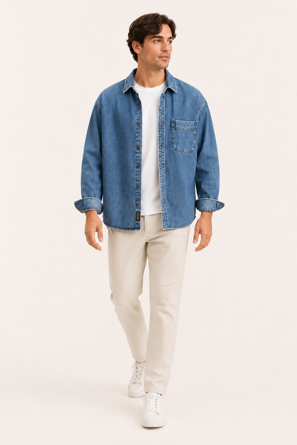 Camisa vaquera vintage para hombre - Paolo