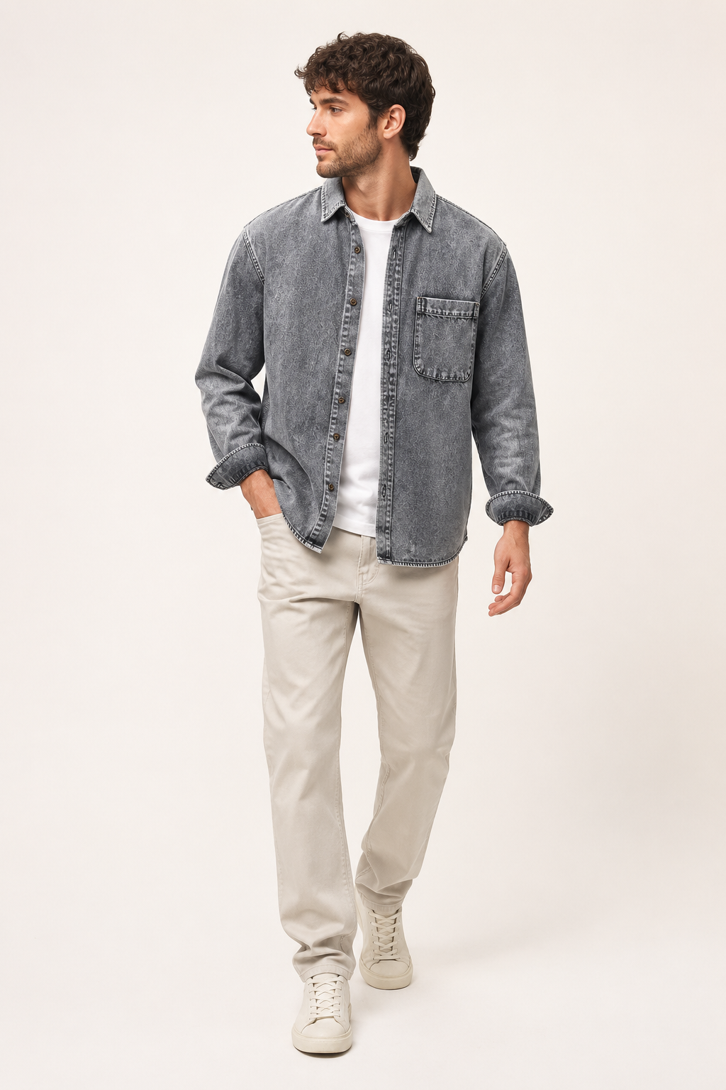 Camisa vaquera vintage para hombre - Paolo