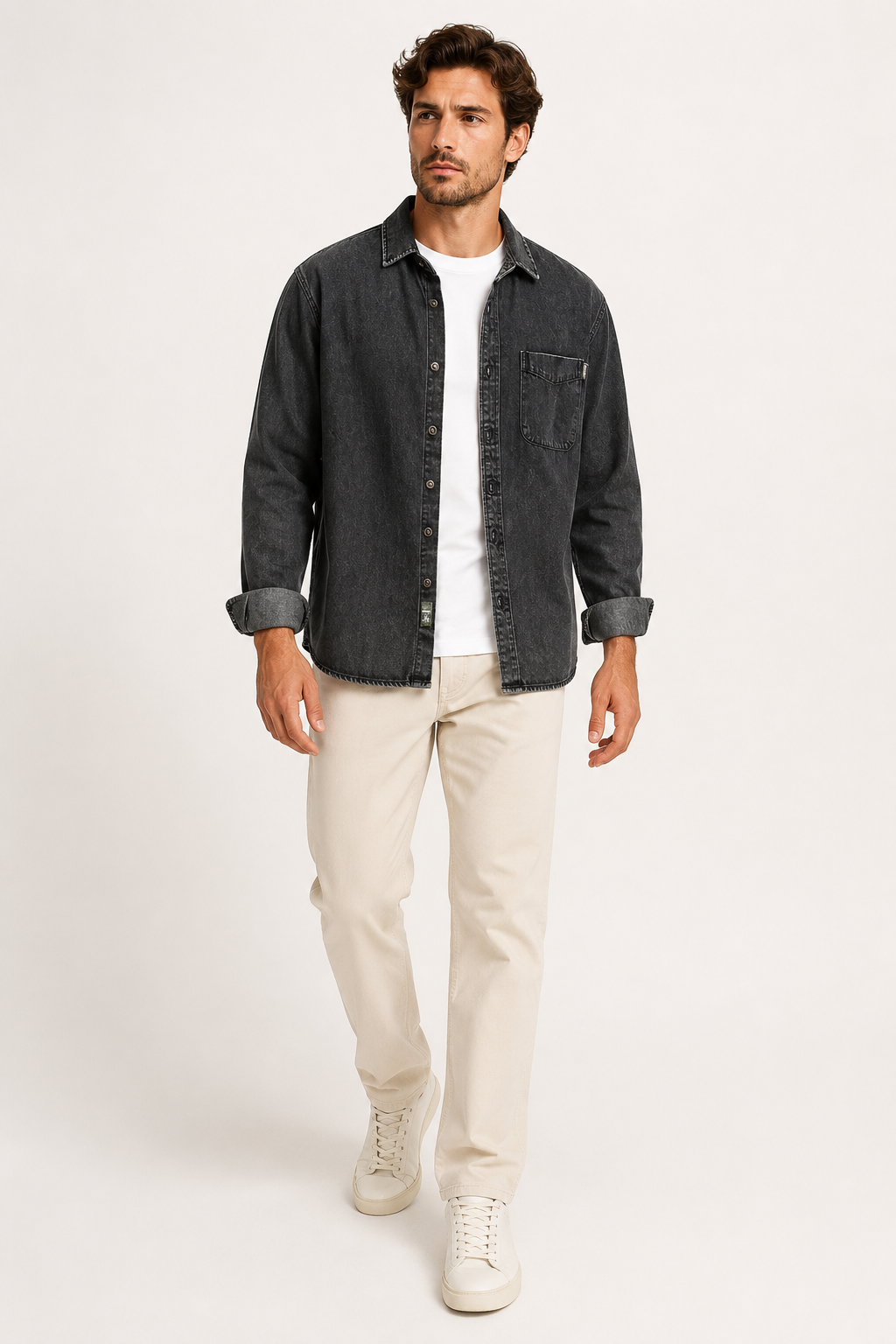 Camisa vaquera vintage para hombre - Paolo