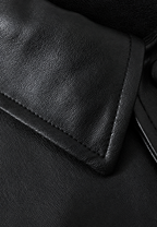 Chaqueta oversize efecto piel con bolsillos - Thaïs