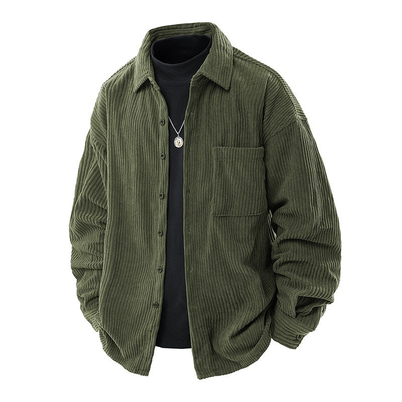 Sobrecamisa pana hombre corte amplio bolsillo pecho - Mads