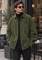 Sobrecamisa pana hombre corte amplio bolsillo pecho - Mads