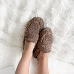 Zapatillas de felpa para mujer de acabado envolvente - Ylva