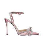 Aria - Zapatos de tacón mariposa de satén