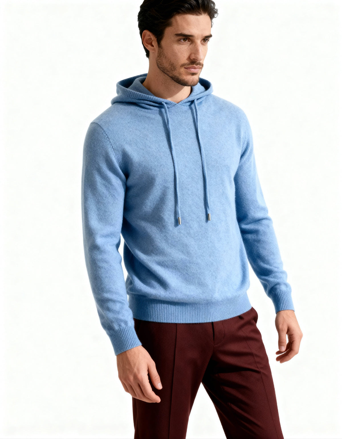 Sudadera de punto hombre capucha ajustable - Sébastien