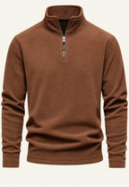 Sudadera hombre cuello alto media cremallera - Calder