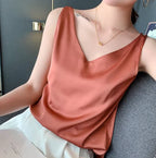 Nora - Top femenino suave como la seda, elegante y vaporoso