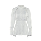 Daisy - Blusa con espalda anudada y detalles recortados