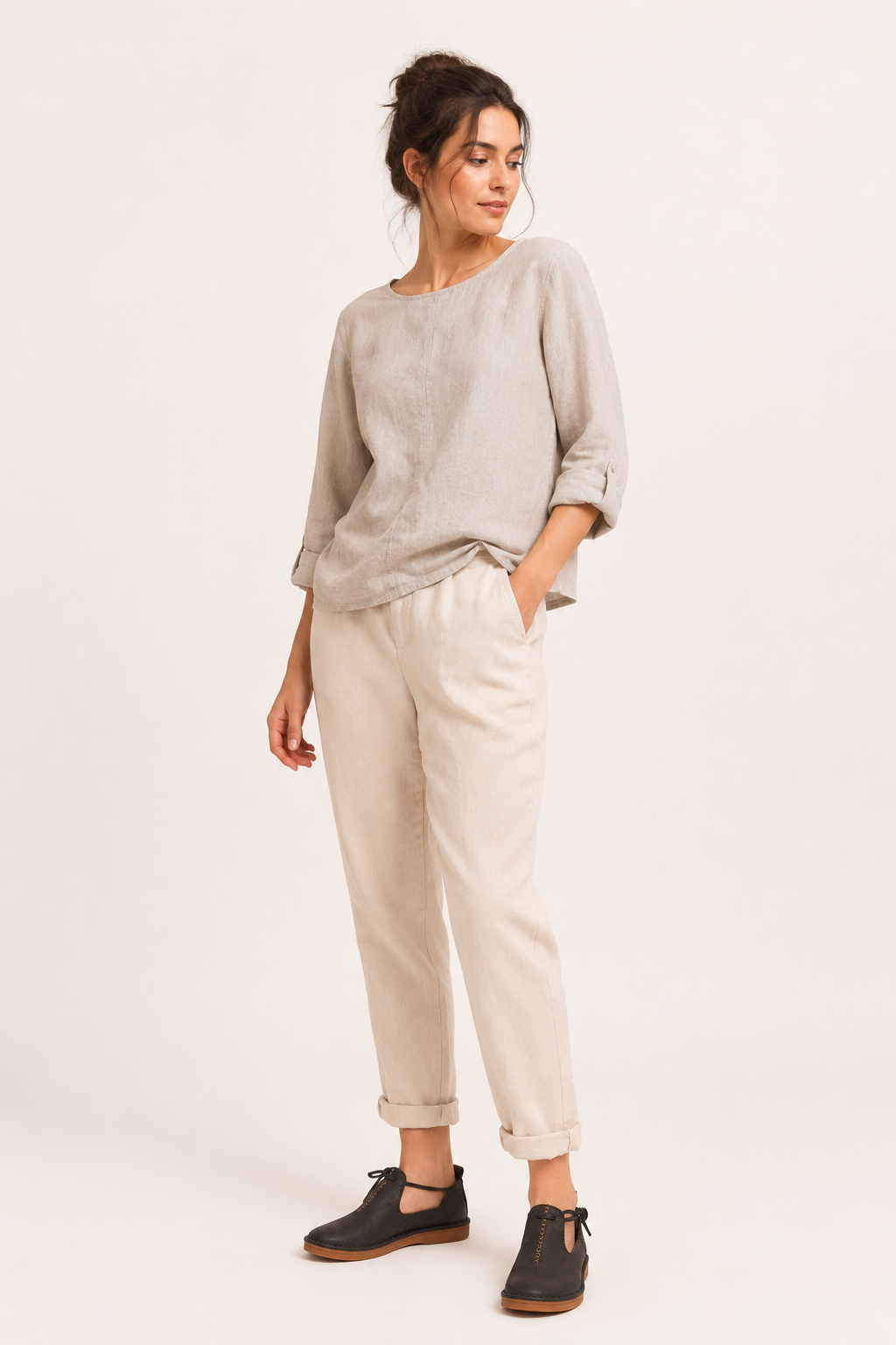 Zapatos planos casual para mujer con lazo ajustable - Fenja